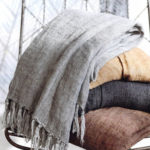 Washed Fringed soft Linen Throws