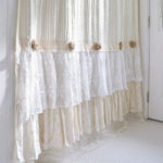 Linen Curtain with Laces