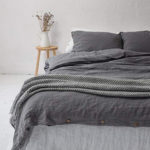 True Grey Linen Duvet Cover