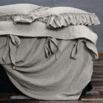 Bow Ties Linen Duvet Cover