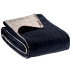 Straight Quilted Velvet Bedspread