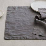 Linen Placemats - Charcoal Grey