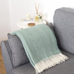 Sea Green Wool Throw
