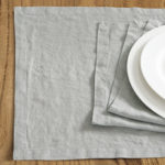 Echelon Home Washed Belgian Linen Placemats