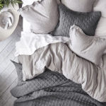 Light Gray Linen Diamond Quilt - Image 2