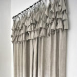 Linen Curtain with Frills
