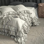 Ivory Off-White Linen Duvet Cover