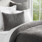 Cotton Velvet Grey Quilt Bedding