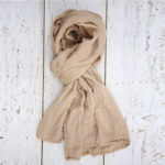 Cappuccino Linen Scarf