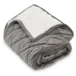 Luxury Grey Throw & Blanket